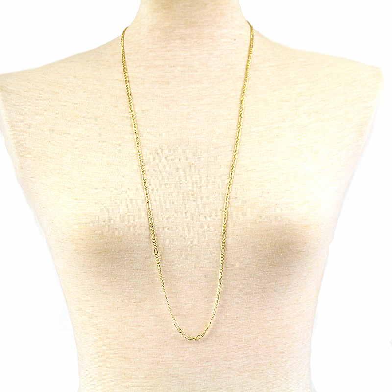 18金ITALYネックレスチェーン ロング 超ロングネックレス 86cm 18金イエローゴールド K18YG 5.0g チェーン