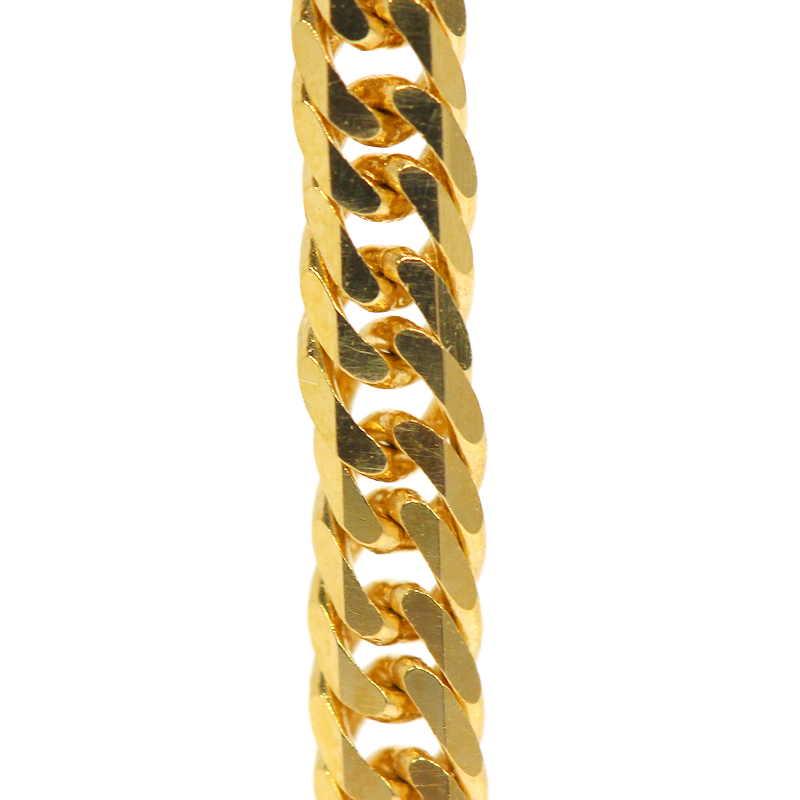 6面ダブル喜平アンクレット ブレスレット 18金イエローゴールド K18YG