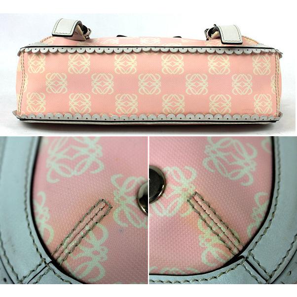 LOEWE（ロエベ） ショルダーバッグ ピンク 白 アナグラム 70200