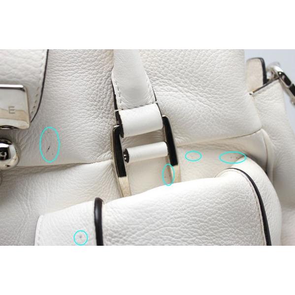 CELINE（セリーヌ） ショルダーバッグ 2way ハンドバッグ 白 72899