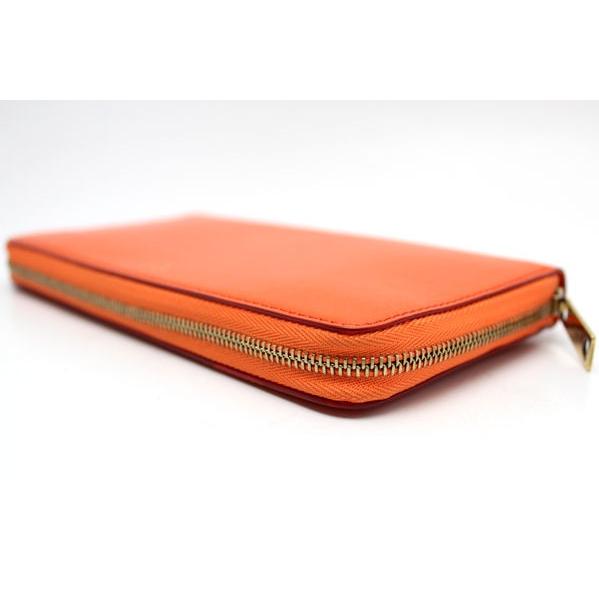 CELINE（セリーヌ） ジップアラウンド 長財布 オレンジ 74273 : たまや