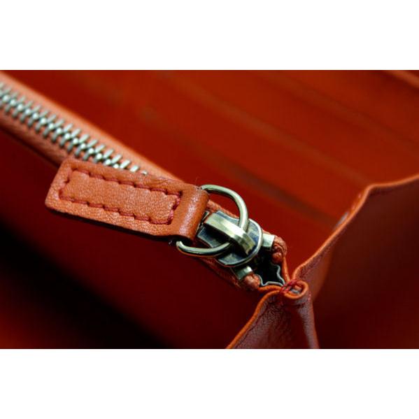CELINE（セリーヌ） ジップアラウンド 長財布 オレンジ 74273 : たまや