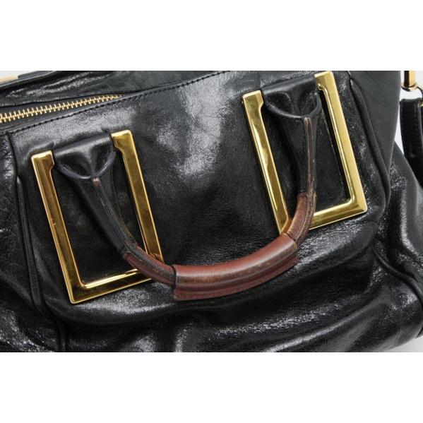Chloe クロエ エテル・2WAYバッグ ブラック×ゴールド☆80074 : たまや