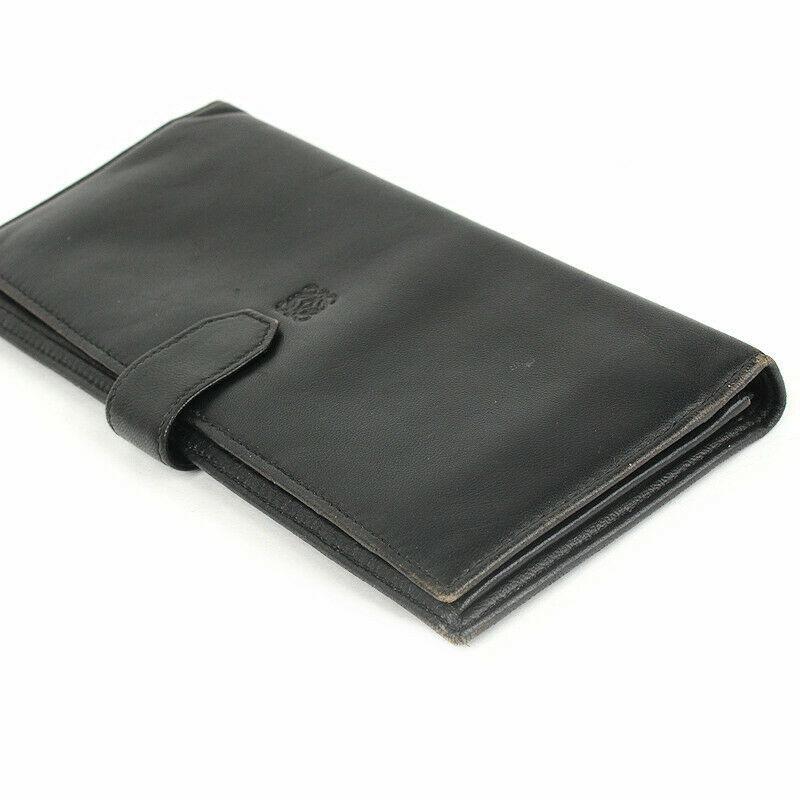LOEWE ロエベ 長財布 黒 ナッパレザー シープスキン 81303 LOEWE ロエベ 長財布 黒 ナッパレザー シープスキン 81303