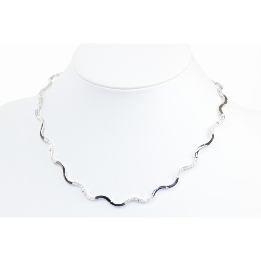1.00ct ダイヤモンドネックレス K18WG 18金 ホワイトゴールド 18.8g