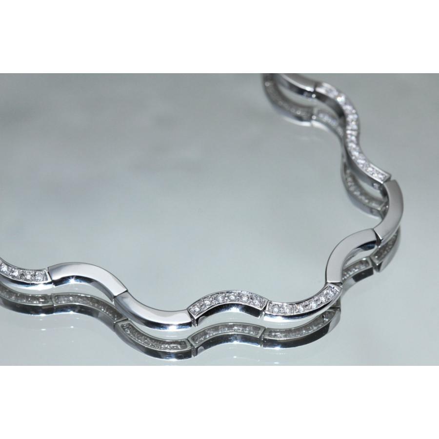 1.00ct ダイヤモンドネックレス K18WG 18金 ホワイトゴールド 18.8g