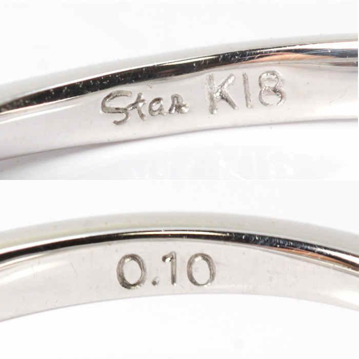 STAR JEWELRY（スタージュエリー） ダイヤモンド リング 6号 K18WG