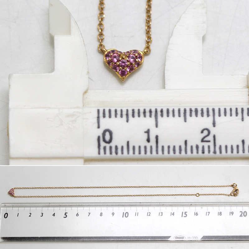 Ponte Vecchio（ポンテヴェキオ） ハートモチーフネックレス 約39.5cm