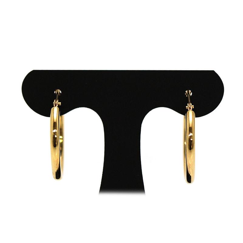 K18YG フープピアス 直径約1.9cm 18金 イエローゴールド ループピアス