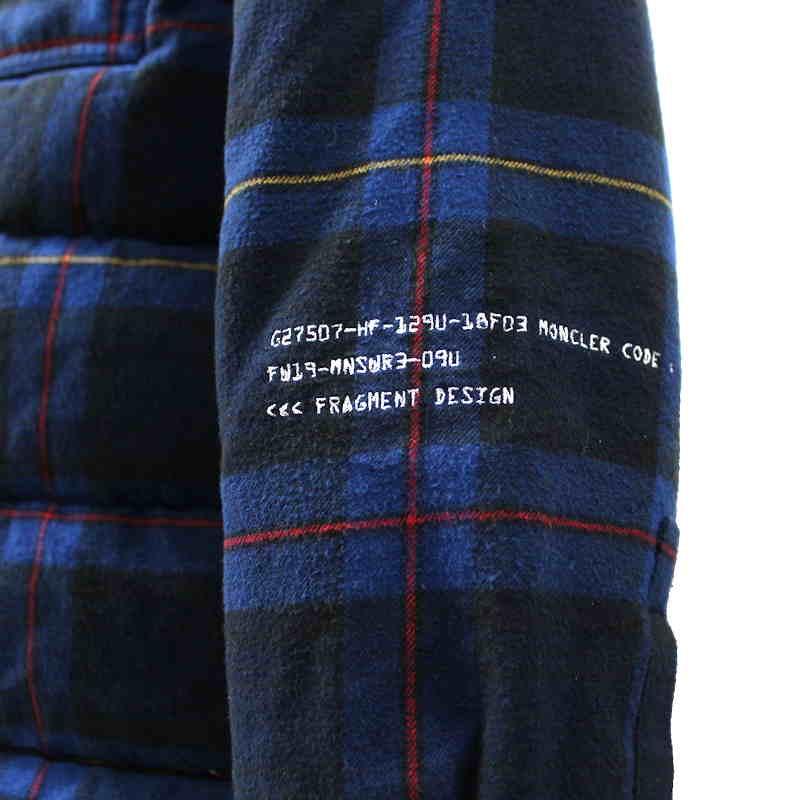 MONCLER（モンクレール） 19AW MORANT フラグメント チェック柄 ダウン