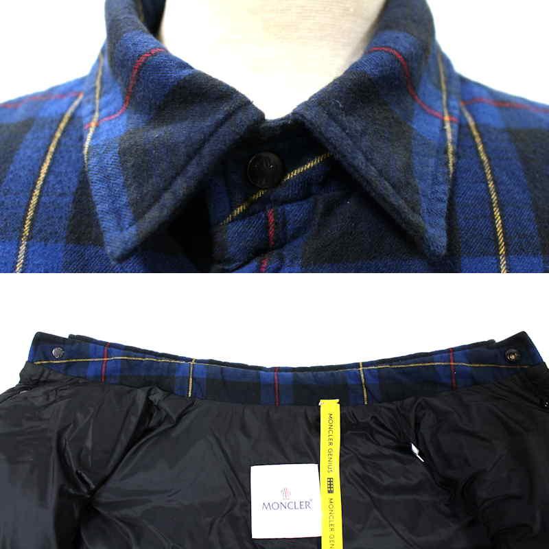 MONCLER（モンクレール） 19AW MORANT フラグメント チェック柄 ダウン