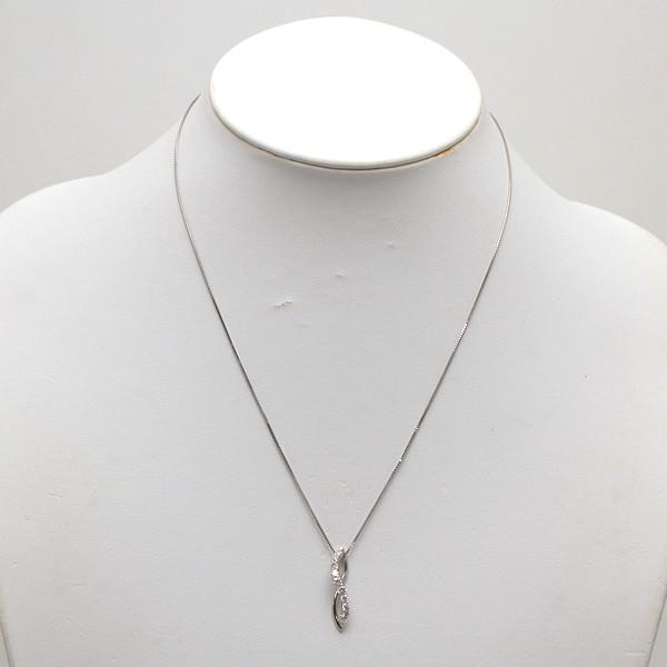 Pt850 Pt900 ダイヤモンドネックレス 45cm 0.50ct プラチナ ベネチアン 
