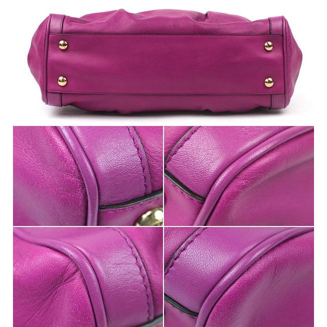 FERRAGAMO（フェラガモ） ハンドバッグ レザー イタリア製 パープル 紫