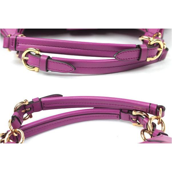 FERRAGAMO（フェラガモ） ハンドバッグ レザー イタリア製 パープル 紫