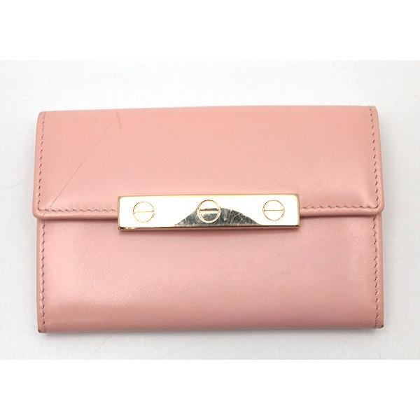 カルティエ Cartier★LOVEコレクション カードケース パステルピンク L3000749★92158