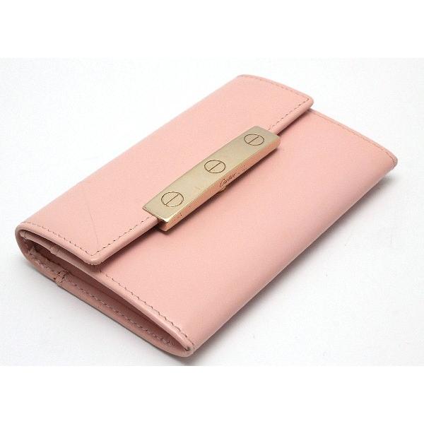 カルティエ Cartier★LOVEコレクション カードケース パステルピンク L3000749★92158_2