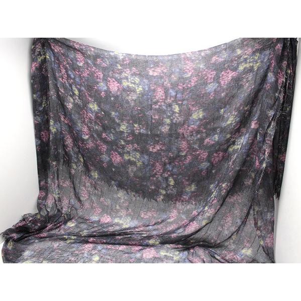 LOUIS VUITTON ルイヴィトン□ショール/ストール グレーベースのマルチ