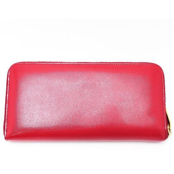 SAINT LAURENT☆サンローラン☆ラウンドジップ長財布 パテント レザー 