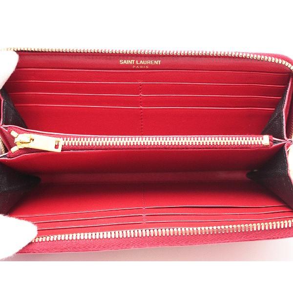 SAINT LAURENT☆サンローラン☆ラウンドジップ長財布 パテント レザー  