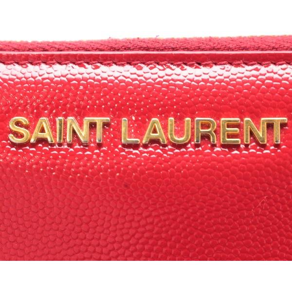SAINT LAURENT☆サンローラン☆ラウンドジップ長財布 パテント レザー  