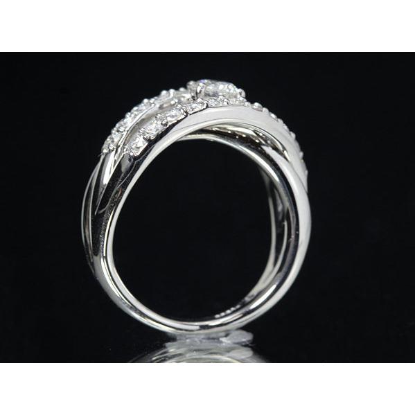 ダイヤモンドリング 0.390ct Hカラー/SI-2/GOOD 0.70ct Pt900 11.5号 