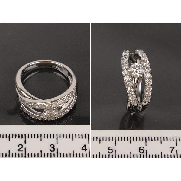 ダイヤモンドリング 0.390ct Hカラー/SI-2/GOOD 0.70ct Pt900 11.5号 