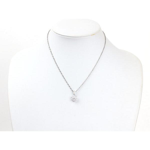 星の砂 ダイヤモンド ネックレス 0.44ct Pt850/900 花 プラチナ 約8.3g