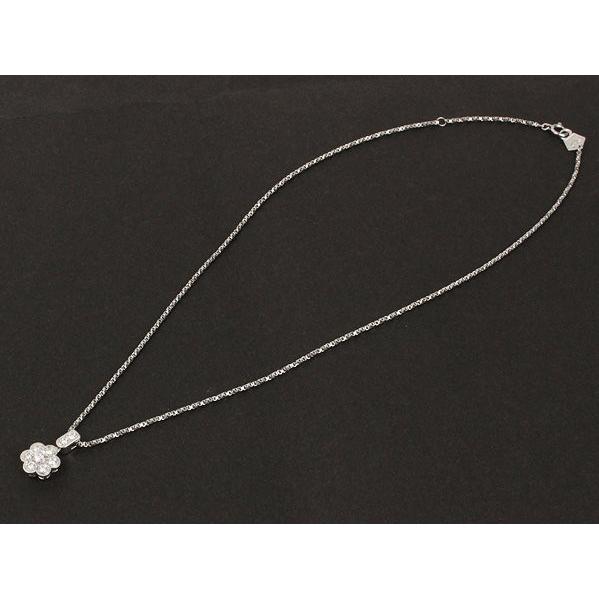 星の砂 ダイヤモンド ネックレス 0.44ct Pt850/900 花 プラチナ 約8.3g