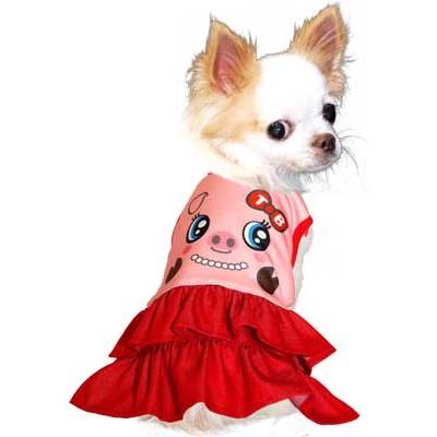 犬 服 犬の服 アウトレット 秋冬 ダックス トイプードル チワワ 服 おもしろ 着せやすい アニマルフェイス ワンピース 3d 1809 Afaceop タムベディ 通販 Yahoo ショッピング