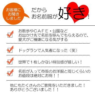 犬 服 ペットウェア 名入れ 秋冬 女の子 かわいい チワワ ダックス トイプードル 名前入り スマイリー ワンピース 1910 Onamae Smilyop タムベディ 通販 Yahoo ショッピング