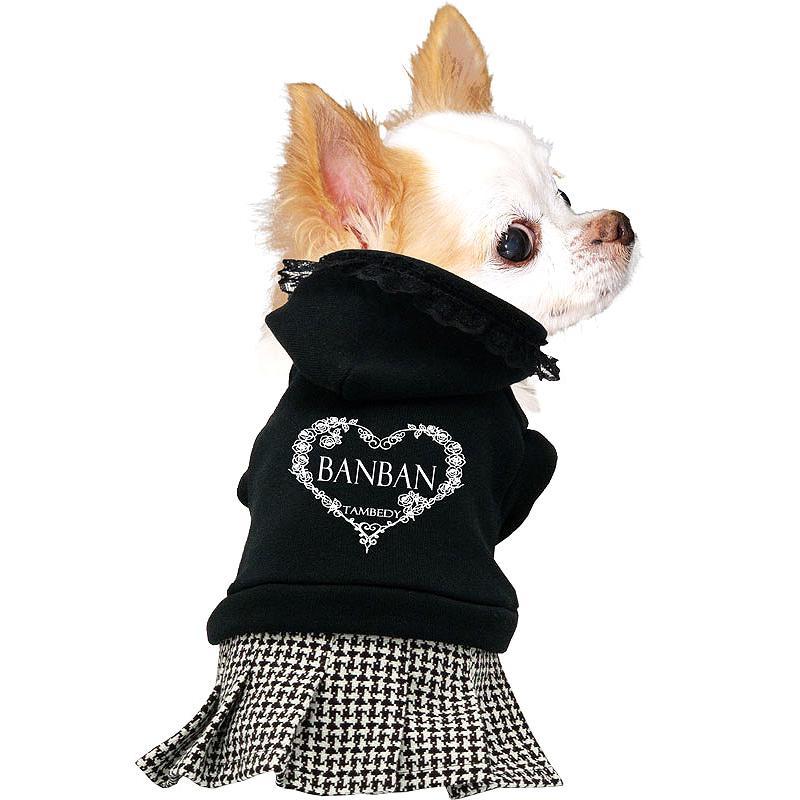 ハンドメイド　犬服　名前入りハート付き　ワンピース　SS Tambedy（タムベディ） ＼お得なSALE開催中／犬 服 犬の服 名入れ 秋
