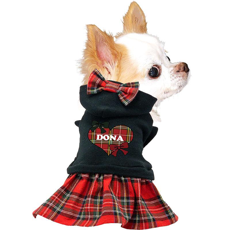 ハンドメイド☆チェック柄リボン付き犬服 Tambedy（タムベディ） ＼全品P10倍25日23:59まで／犬 服 犬の服 名