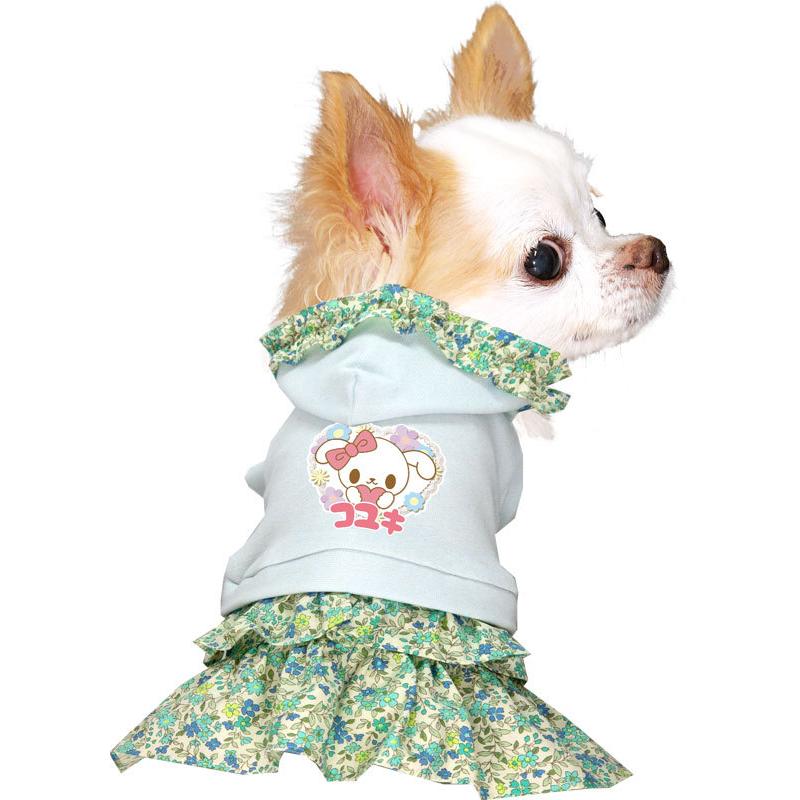 犬 服 犬の服 名入れ 春 夏 名前入り ホワイトラビットフラワーワンピース 小花柄 パステルカラー うさぎ キャラクター 23 Onamae Whiterfop タムベディ 通販 Yahoo ショッピング