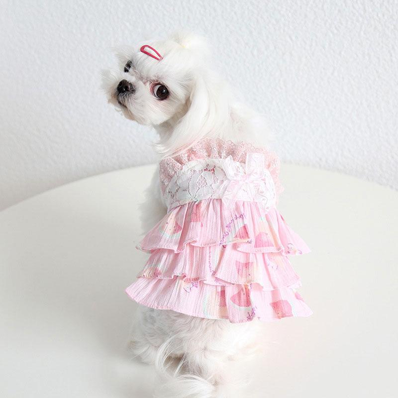 犬服 スイカ柄キャミワンピ DS ハンドメイド 犬服 スイカ柄キャミワンピ DS ハンドメイド - メルカリ