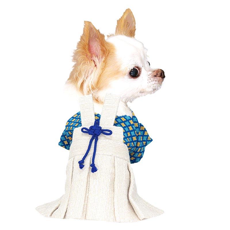 犬 服 秋冬服用 着物 男振り袴(はかま)十色(としき）《名入れ可能