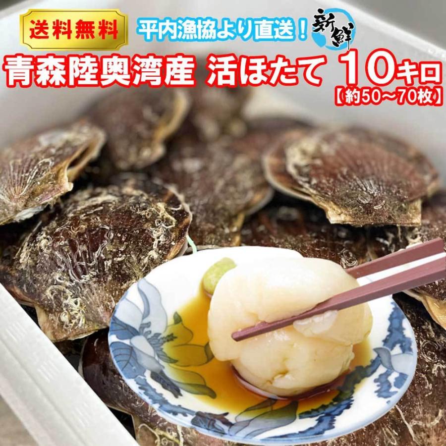 ホタテ 殻付き 活ホタテ 青森陸奥湾産 10キロ 送料無料 生食 ホタテ 殻付き 活ホタテ 青森陸奥湾産 10キロ 送料無料 生食