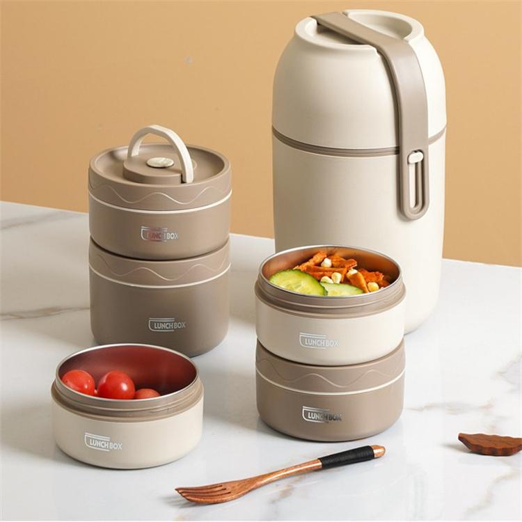 LUCKY ステンレス製保温弁当箱 5段*2 LUCKY ステンレス製保温弁当箱 5段*2 スーパーPayPay 弁当箱