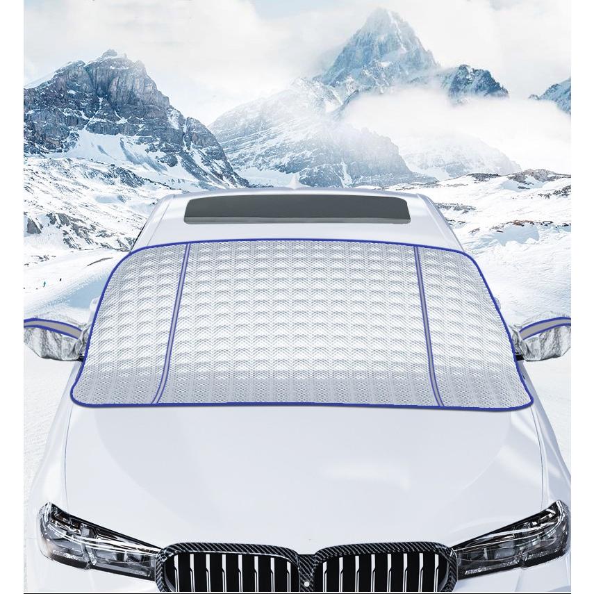 都内で Tamia Pro車用凍結防止シート カバー 車用フロントガラスカバー 車用雪対策 四季対応 雪 寒波 カー用品 日焼け防止 防雨 落ち葉 霜よけ 結晶 スノー 霜 視界 2サイズ Baruun Urt Su Gov Mn
