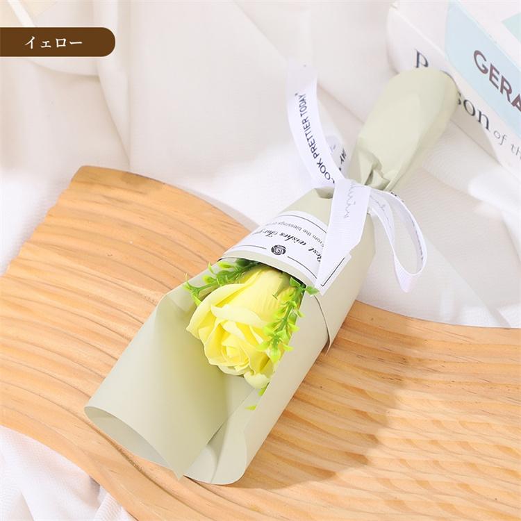 ccさま専用枯れない花束　バラ　ミニブーケ　プレゼント　プチギフト 6本で送料無料 ソープフラワー プチギフト 一輪 一本 花束 個包装 バラ