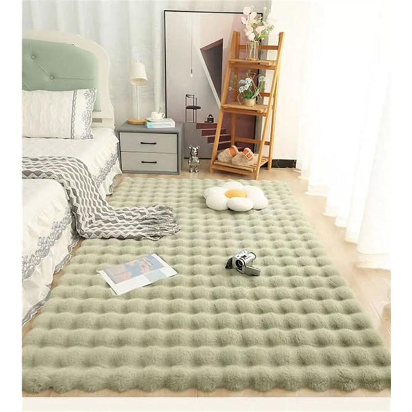 マルチカバー ラグ カーペット ソファカバー フェイクラビットファー