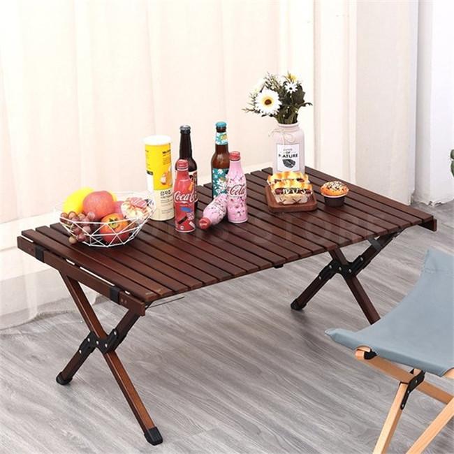 【新品】アウトドアテーブル ロールテーブル 折り畳みテーブル キャンプ 90cm スーパーPayPay アウトドアテーブル 90m 120m 木製 ロールトップ