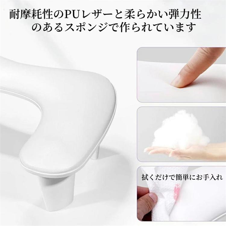 ネイルアームレスト ネイル用ハンドレスト レザーハート 枕腕 マクラ ブラック ネイル用アームレスト ハンドレスト ハンドピロー クッション