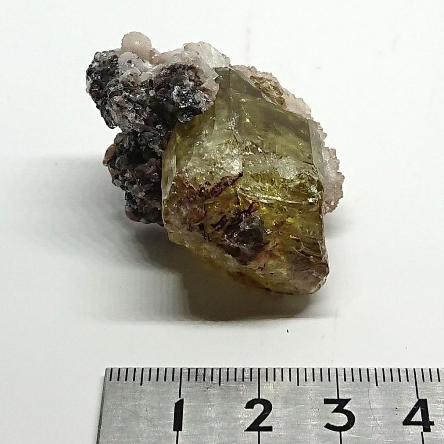 イエローアパタイト　母岩付き原石　メキシコ産　約48g Q5114｜tamichi｜03