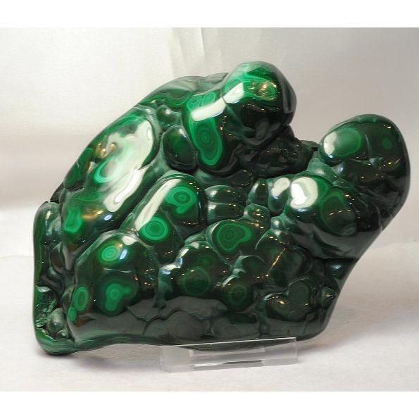 貴重大サイズ　孔雀石　マラカイト マラカイト(孔雀石) 原石 874g｜天然石 原石 通販キラリ石