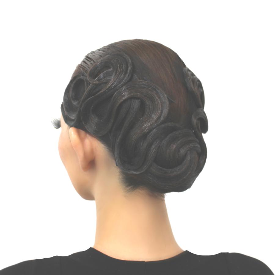 黒いカールヘアアクセサリー ネット付き　多美咲 エアリーカップ AZ008N : 多美咲 - 通販 - Yahoo!ショッピング