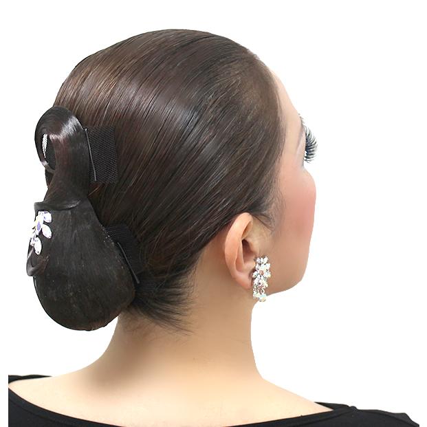 【多美咲】社交ダンスヘアアクセサリー黒 多美咲】社交ダンスヘアアクセサリー黒