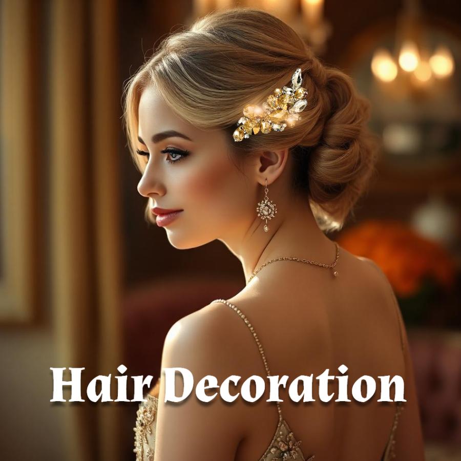 ビジュー ヘアーデコレーション ダンスヘアーアクセサリー HN156G : 多