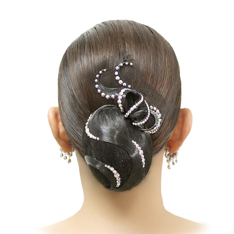 多美咲　ヘアピース　ダークブラウン 美品 多美咲 ボールルームヘア XG374N サイド・襟足・前髪 ボリューム