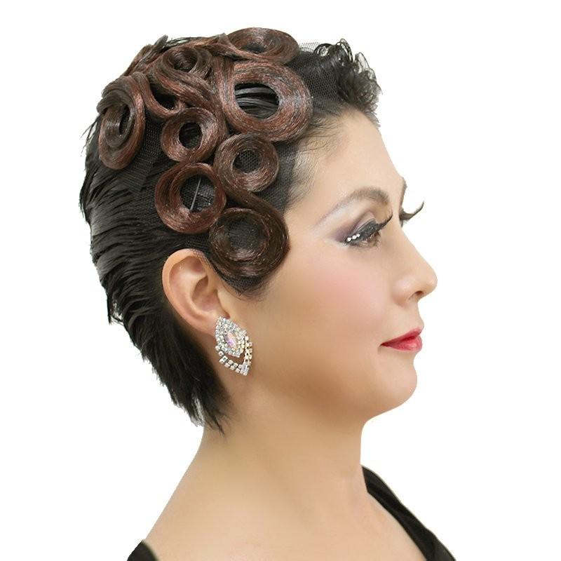 正規品 社交ダンス ヘアピース ウィッグ つけ毛 髪上げ ボールルームヘア Xg036n 人気特価激安 Www Technet 21 Org