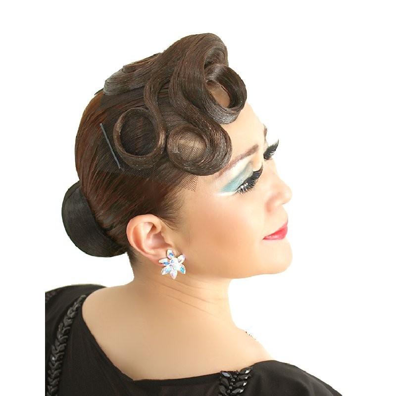 社交ダンス ヘアピース ウィッグ つけ毛 髪上げ ボールルームヘア Xg081 前髪 ボリュームアップ Xg081 多美咲 通販 Yahoo ショッピング